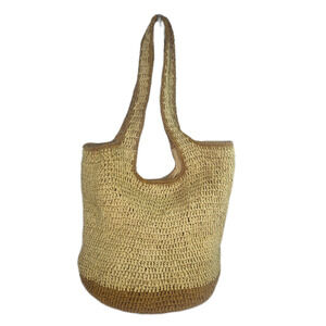 Style Co Style Co Extra Large Soft Packable Tote-Natural/Tan/Beige/2Tone-NWOT
